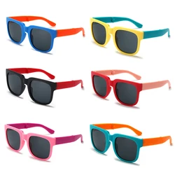 Baby Folding Sunglasses Colorful Summer Kids Sun Glasses for Girls Boys Beach Travel Protect Eyes Baby Accessories 1-7Y