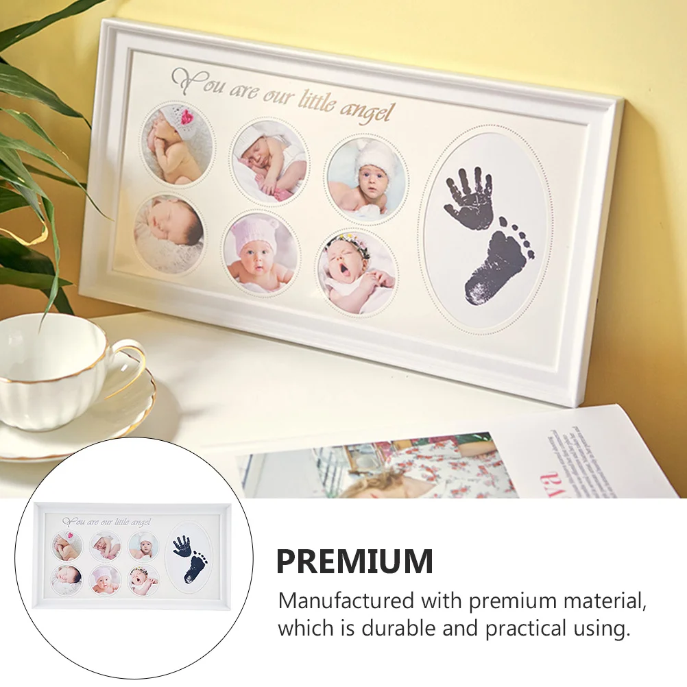 

1 шт., детская подушечка для рук и ног, фоторамка, сделай сам, детский след, подарок на память, отпечаток руки новорожденного, креативная декоративная фоторамка