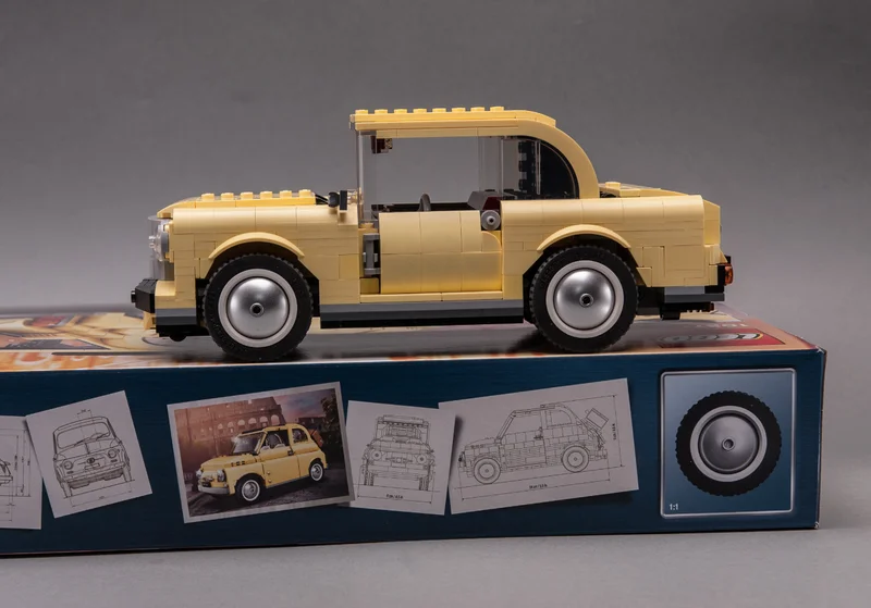 Moc 10271 Vintage Coupe City Car Speed Champion Classic Classic Car Building Blocks Brick Racing Model Children's Toy Gift