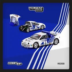 (Pre-order) Tarmac Work 1:64 RS200 Lombard RAC Rally 1986 Diecast Model Car