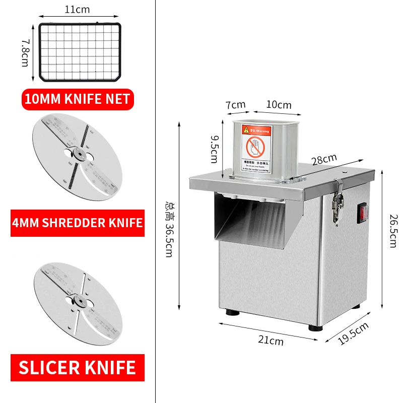 

Commercial stainless steel dicing machine multi-functional radish potato shredder slicer small canteen vegetable cutting machine