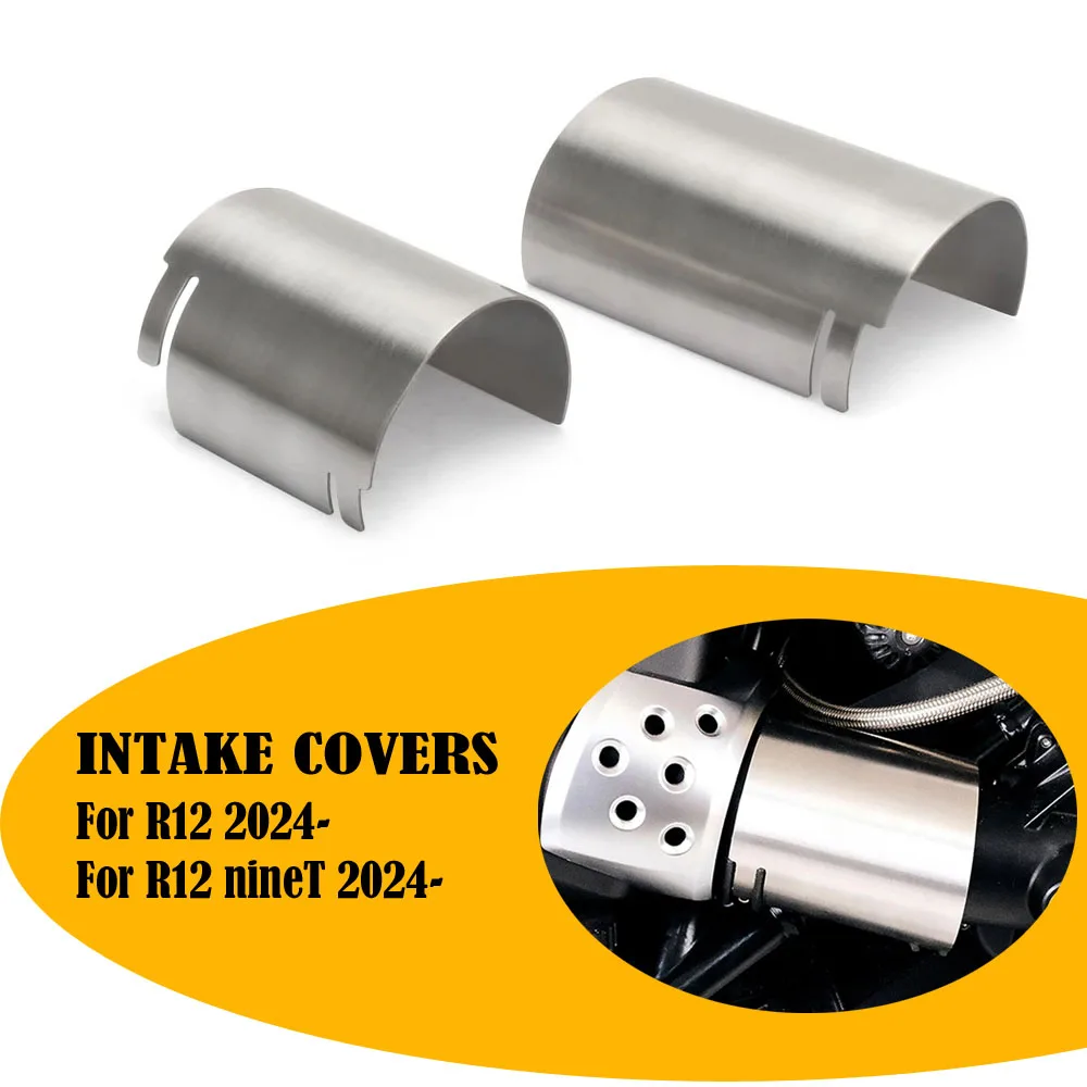 

Новые подходят для BMW R12 NineT NINET R 12 2024 2025, крышки воздухозаборника из нержавеющей стали, декоративные обтекатели, аксессуары для мотоциклов