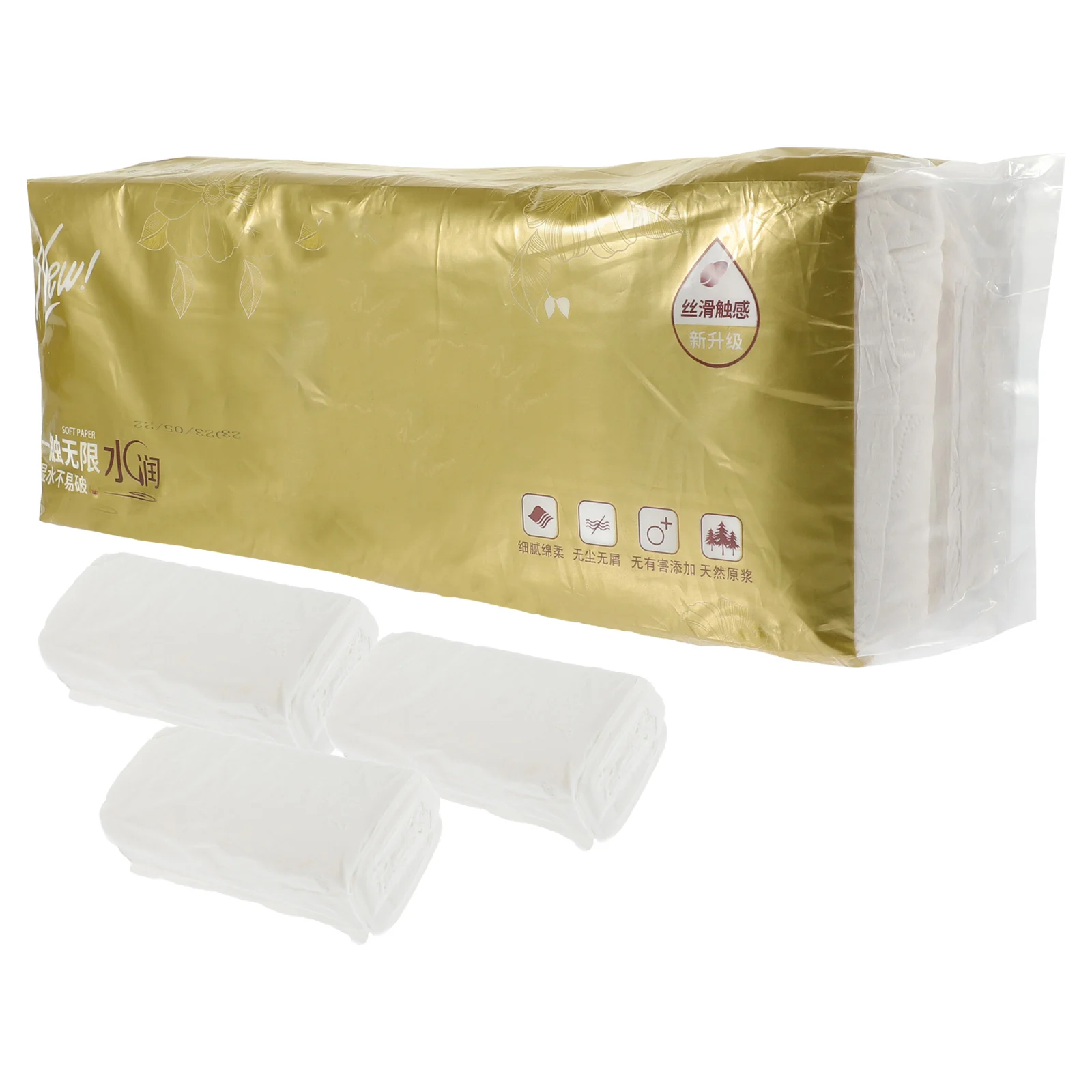 

12 Rolls Toilet Soft Strong Absorbent High Quality Roll Paper for Roll Paper For Home Home Bathroom Tissue