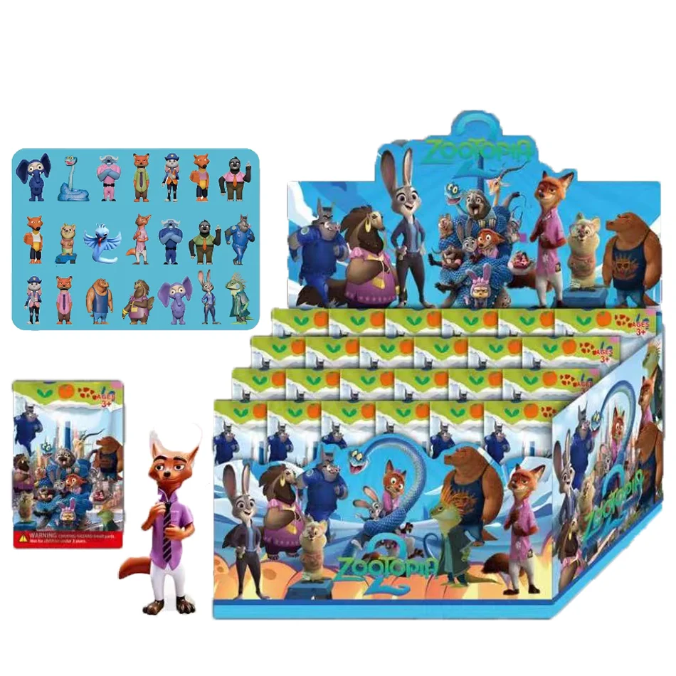 Hot saleing Crazy Animal Series Blind Box Disassembly Fun Blind Box Small statue Rabbit Judy Fox Nick Peripheral decoration gift