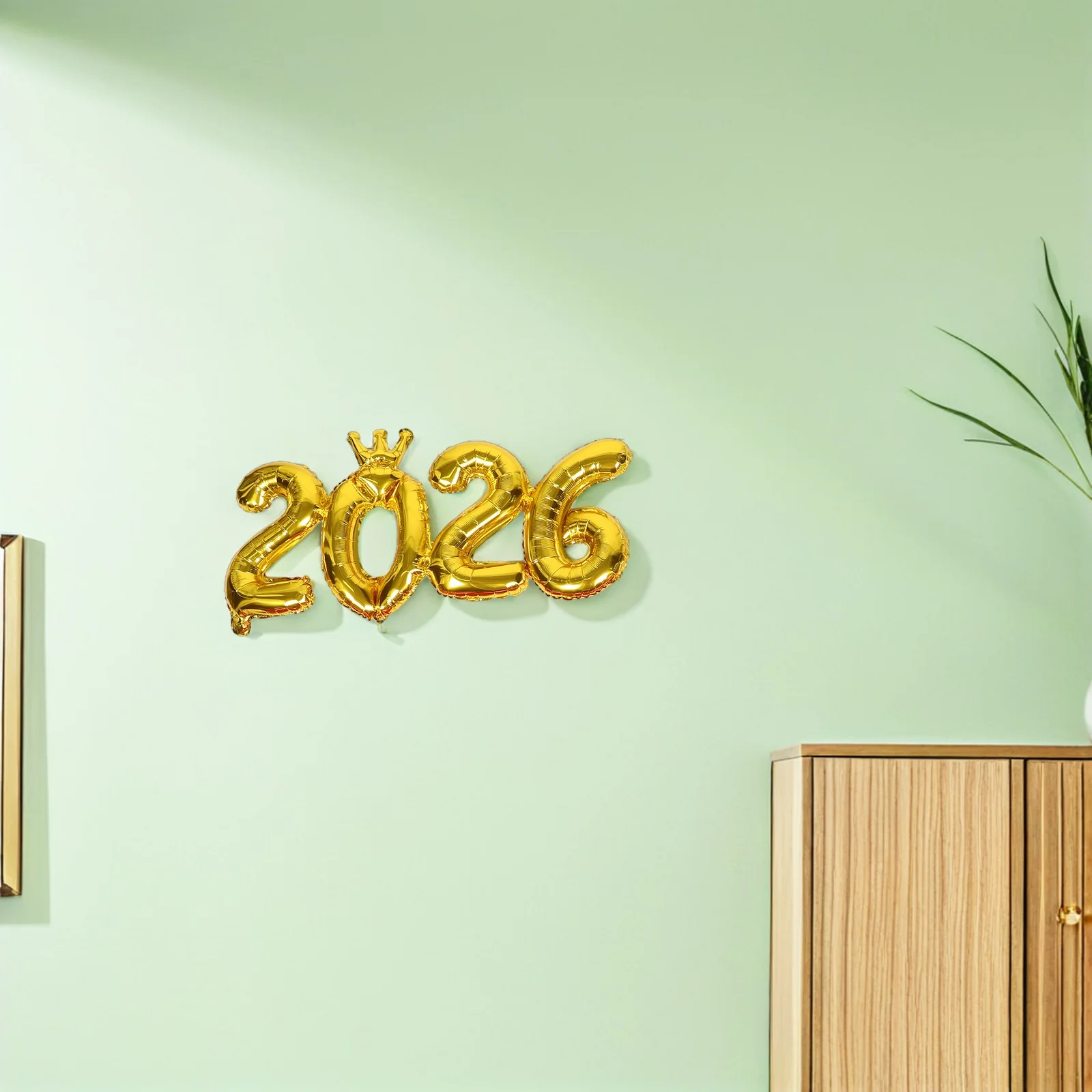 

5Pcs 2026 New Year Foil Balloons Jumbo Silver Gold Number Balloons Photo Backdrop Prop for Nye Party Holiday Decorations