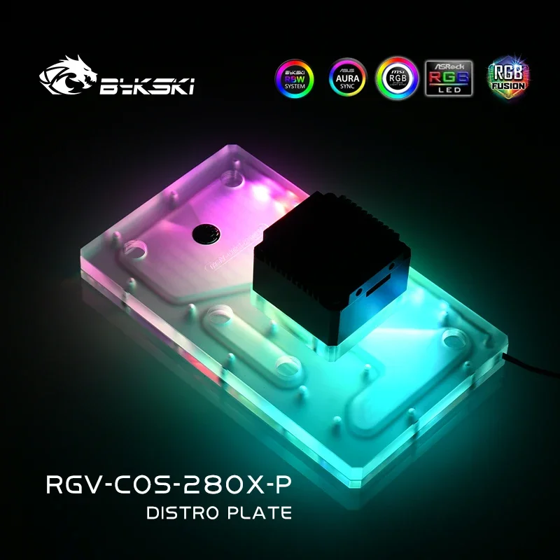 

Bykski RGV-COS-280X-P,Distro Plate For Corsair 280X Case,Waterway Board Reservoir Pump For PC Water Cooling CPU GPU System