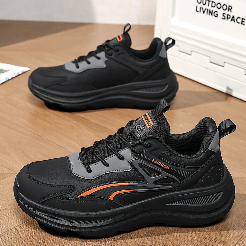 

Men's sports shoes fashion four season casual versatile comfortable thick sole anti slip wear-resistant running leisure sneakers