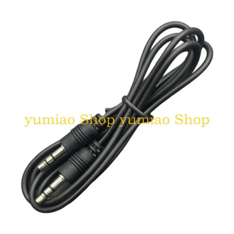 587B High Fidelitys 3.5mm Auxs Cable Durability PVC Coating Gold Plate Plugs RFI Noise Shielding for Audios Device Connectivity