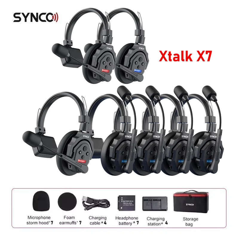 SYNCO Xtalk X1 X3 X5 ワイヤレスインターコムシステム 2.4GHz通信