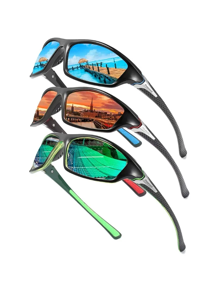 AliExpress AWGSEE 3PSC Polarized Fishing Sunglasses Men Women Cycling Driving Hiking Sun Glasses Anti-glare UV400 Eyewear TAC Lens