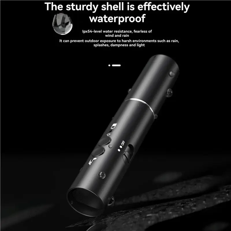T24C 4X Electronic Whistle With USB Charging ,Sports Whistle Handheld Flashlight For Football Soccer Lifeguard Classroom