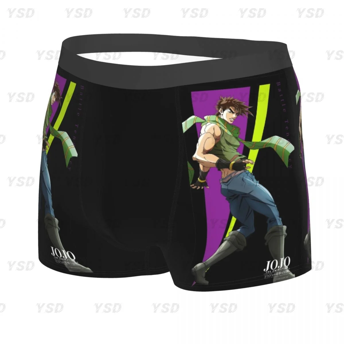 Jojo Bizarre Adventure Mencosy Boxer, calzoncillos con estampado 3D, muy transpirables, regalos de cumpleaños de alta calidad