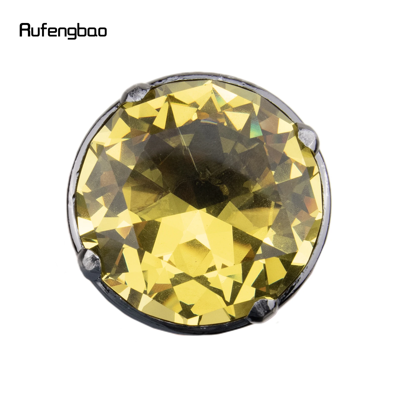 Gele Diamant Type Zilveren Riet Mode Decoratieve Wandelstok Elegante Cosplay Riet Knop Crosier 93cm Prestaties Podium Riet