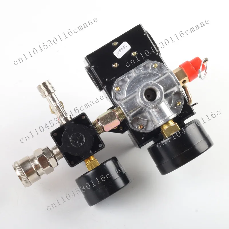 Air Compressor Accessories Daquan Horizontal Switch Assembly with Pressure Regulating Valve with Meter Outlet Joint Automatic