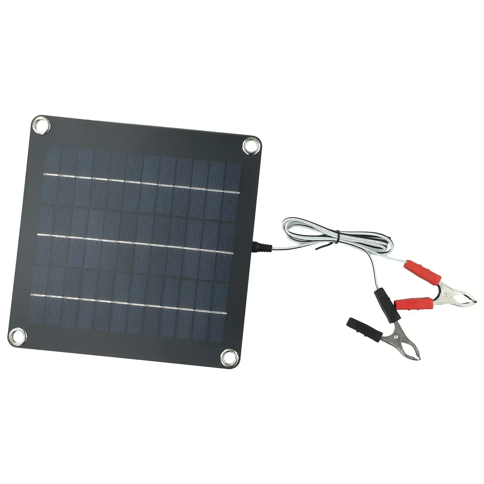 Bottle Clips Solar Panel Waterproof 8.07inch*9.25inch For 12V Batteries Of Cars Solar Battery Maintainer Brand New