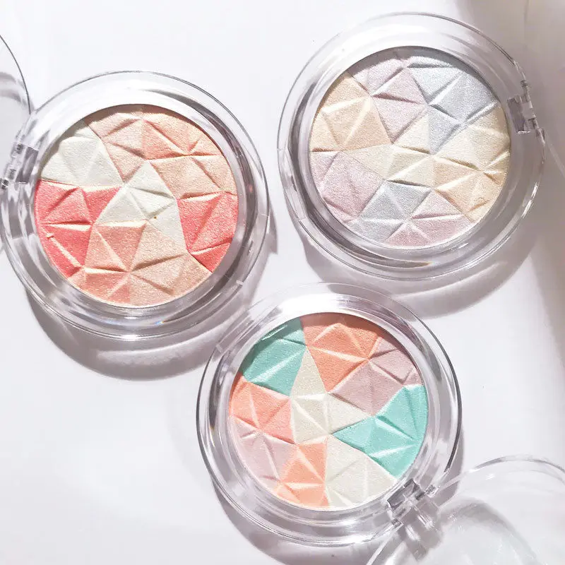 

Mixed Color Highlighters Bright Crystal Highlight Powder Waterproof Natural Three-Dimensional Nose Shadow Highlight Glitter