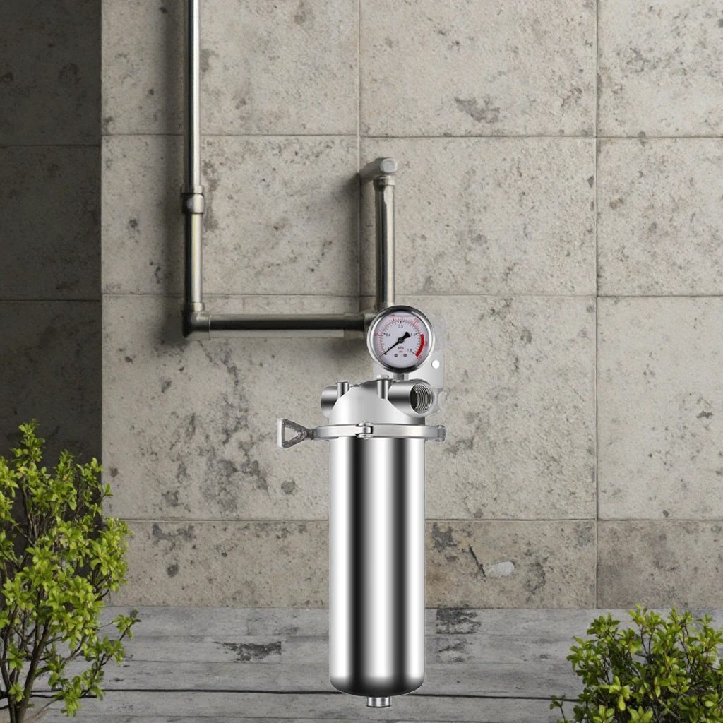 

316 Stainless Steel Whole House Prefilter | 40 Micron Sediment Tap Water Protector