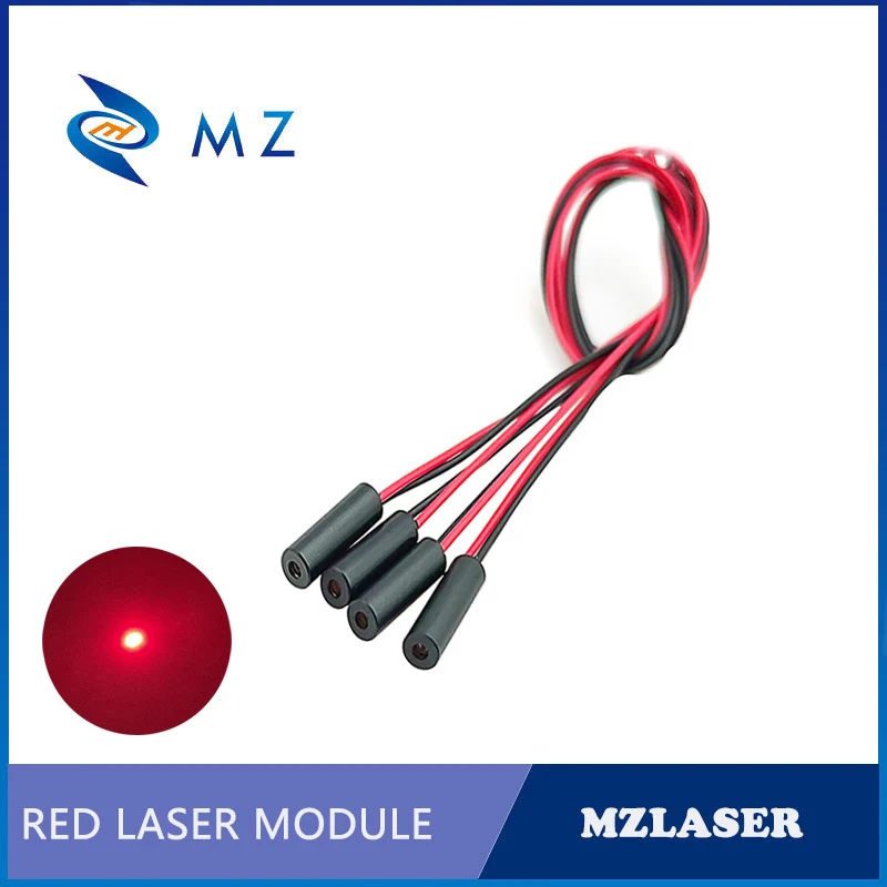 Laser Diode Module Red Dot 650nm 0.5/1/5mW Industrial Grade High Quality Mini D4.5mm Glass Lens Class II~IIIA