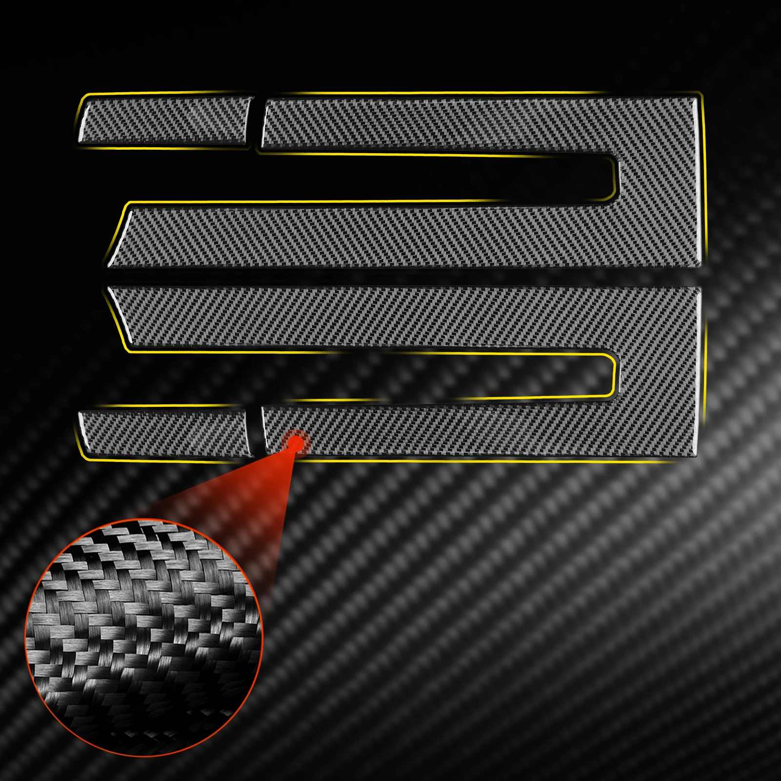 For Ford F-150 Raptor 2009-2014 Car Exterior Trim Accessories Real Soft Carbon Fiber Stickers Rearview Mirror Anti-Scratch Strip