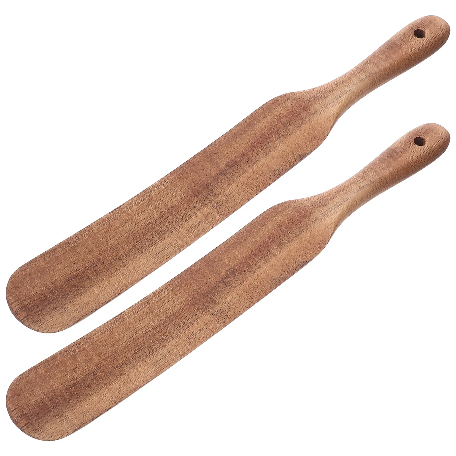 2Pcs Natural Wooden Sourdough Spatula Whisk Combo Smooth Rounded Edges for Mixing Stirring Spreading Butter Jam Cheese Rice