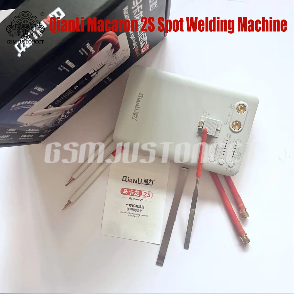 QianLi Macaron 2S Portable Spot Welding Machine for IPhone 11-14ProMax Maintenance Stable Output Double Pulse Spot Welder