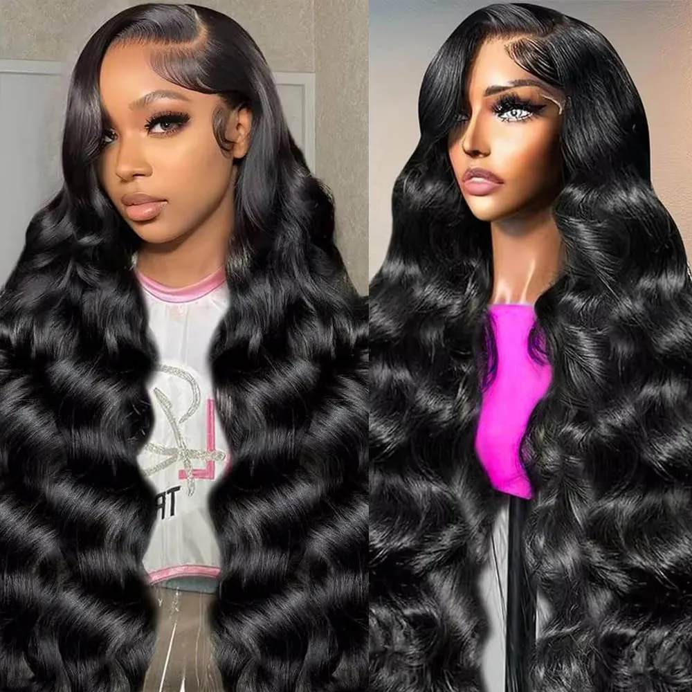 

40 Inch Body Wave 13x6 Hd Transparent Lace Front Wig 13x4 Hd Pre Plucked Lace Frontal Wigs 100% Brazil Human Hair Wig For Women