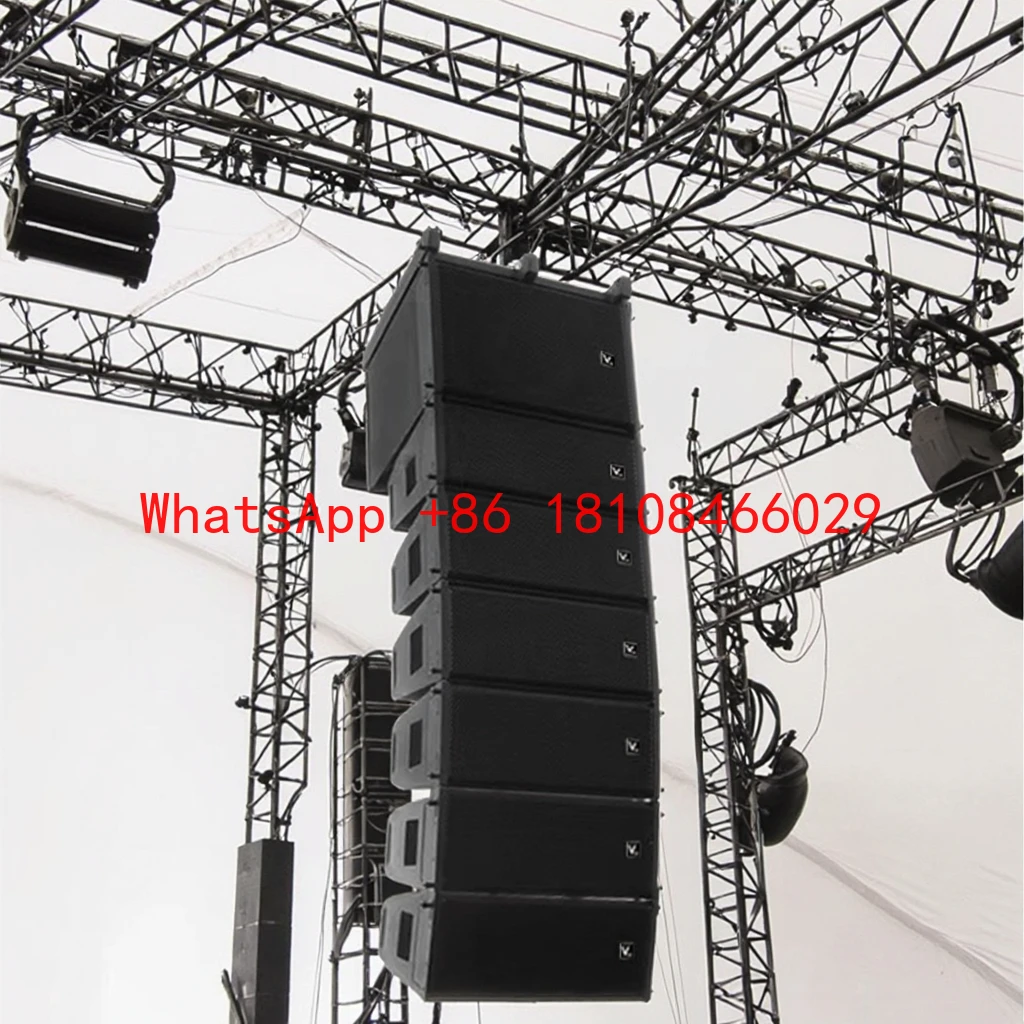 H2A Dual 10inch Powered Line Array Speaker System Outdoor Stage PA Live Performances Events
