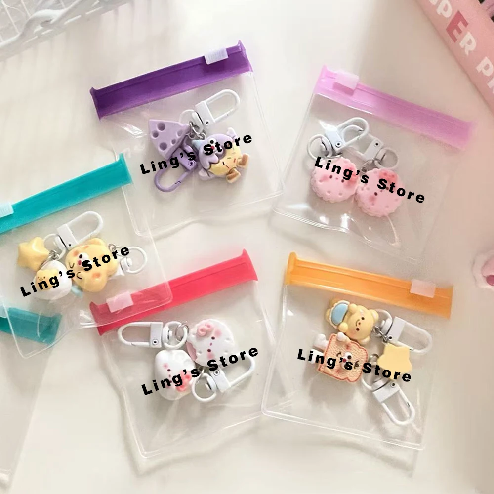 

Personalized 7.5x7.5cm Jewelry Zipper Bag Transparent EVA Plastic Storage PVC Pouch Ring Earring Keychain Stud Hairpin Packaging