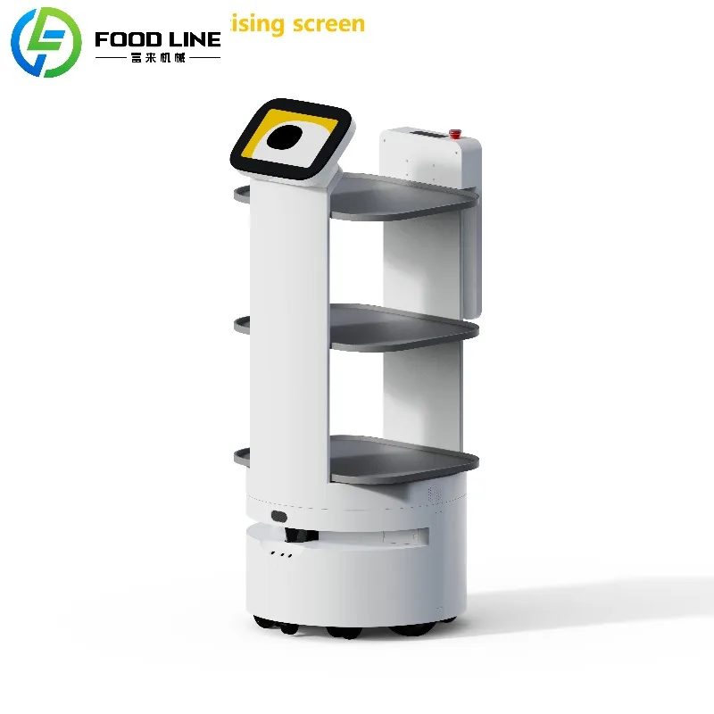 نظام توصيل صينية الطعام الأوتوماتيكية لروبوت تقديم المطاعم الذكي للفنادق وأعمال تقديم الطعام