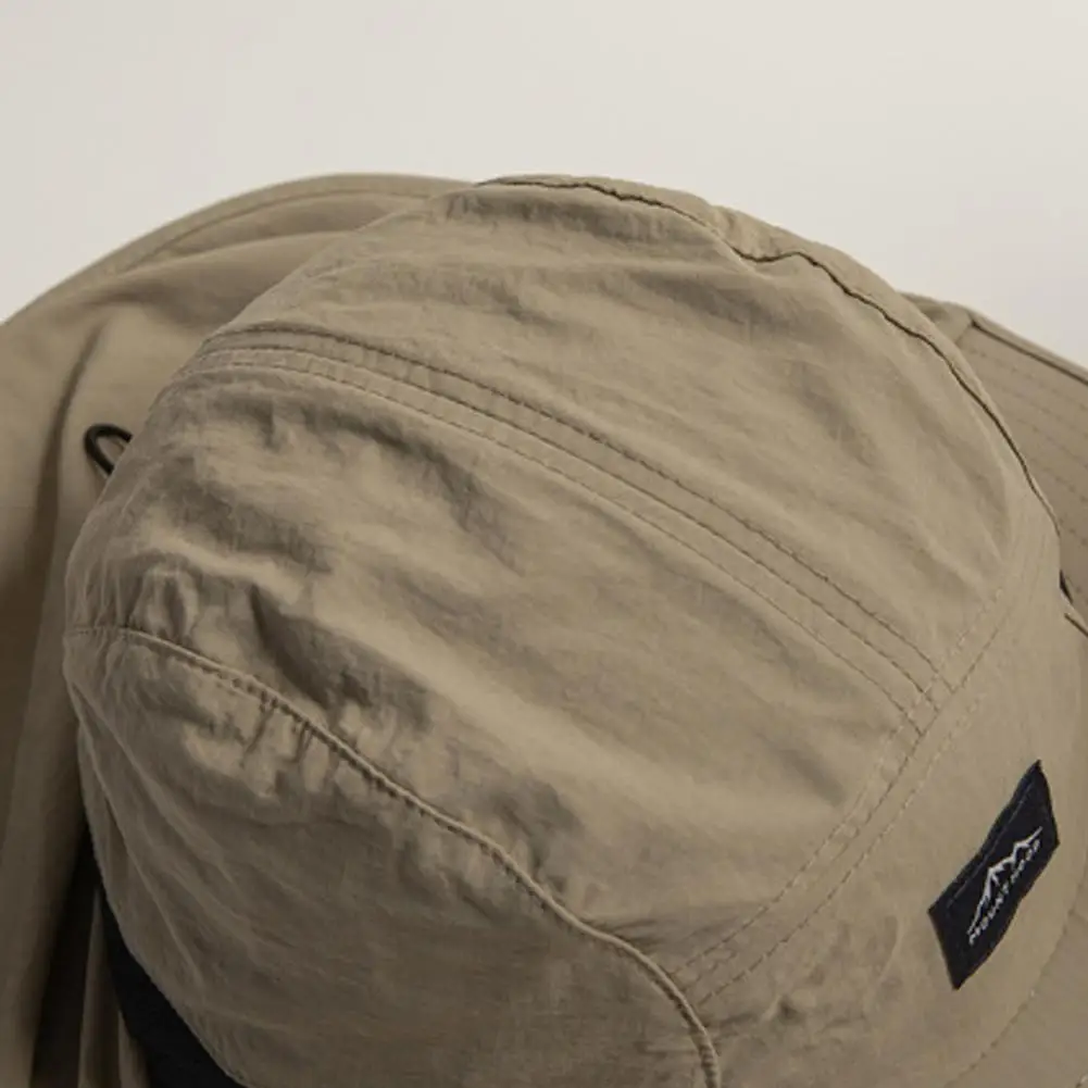 Summer Wide Brim hat UV protection neck protection fisherman hat Waterproof Quick-drying Panama Caps Breathable Mesh Buckets