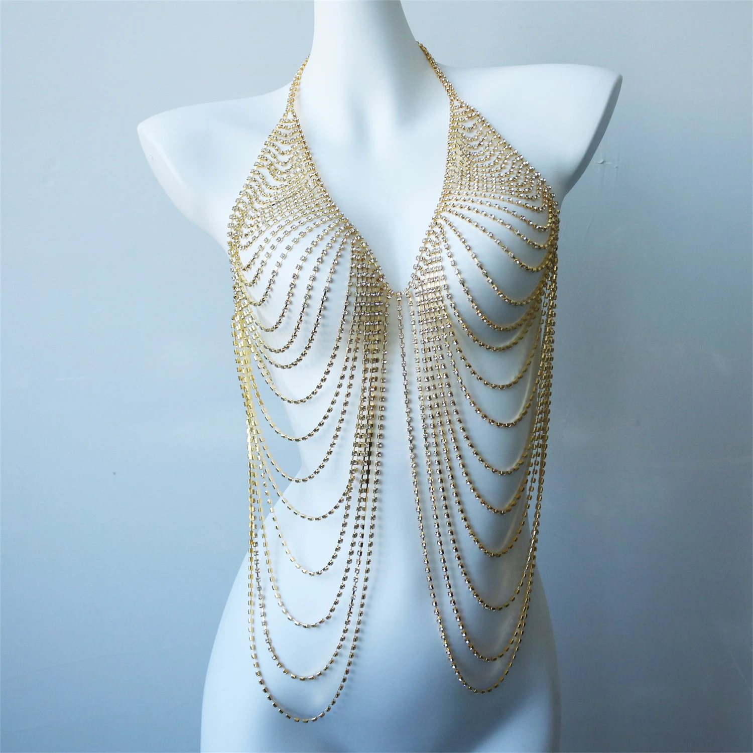 Women's Multi-Layer Chest Chai - Body Jewelry Dress ulasan dan harga