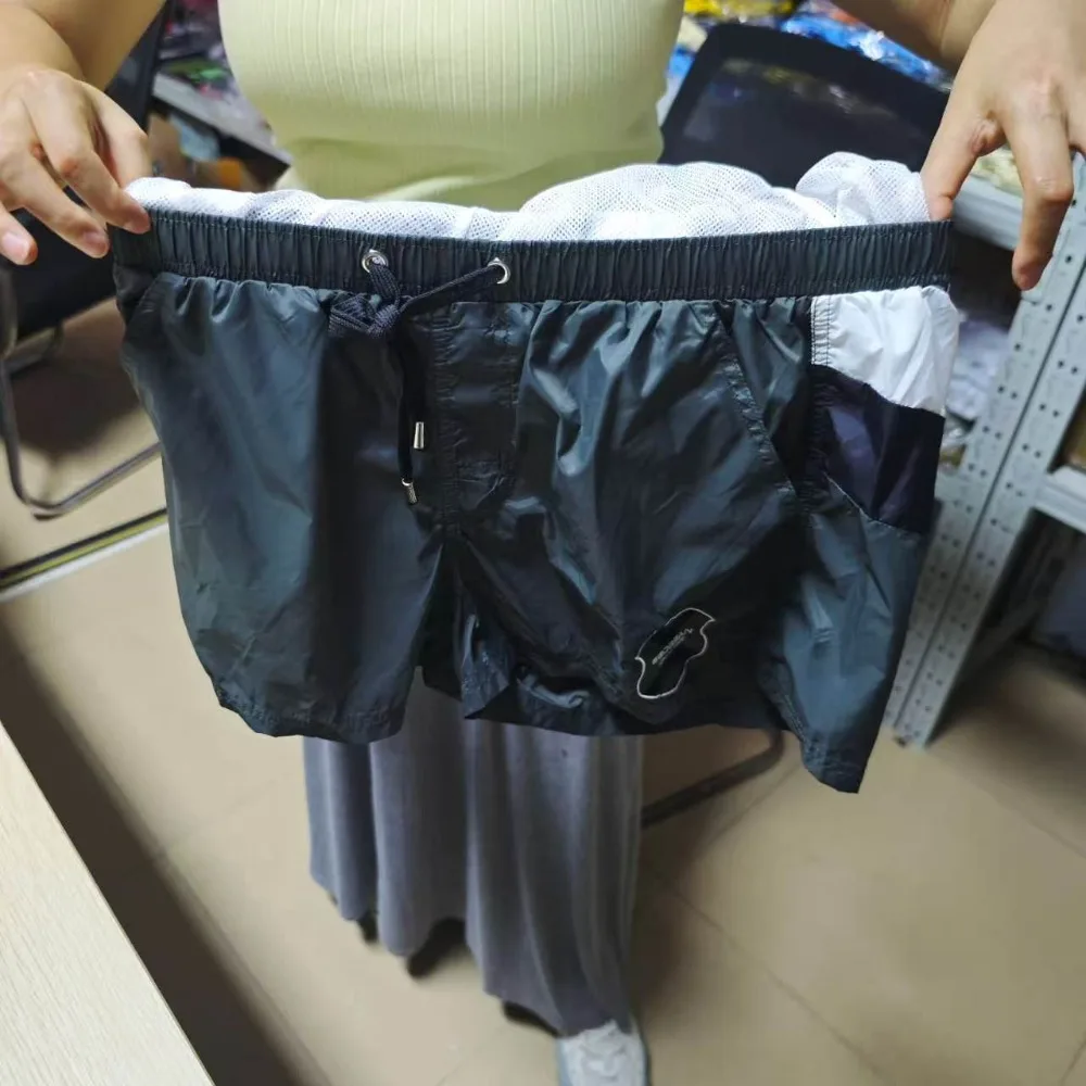 2026Wholesale Spot Color Sports Summer men's home pants low-rise men's home sports shorts casual pajama pants solid color 50602