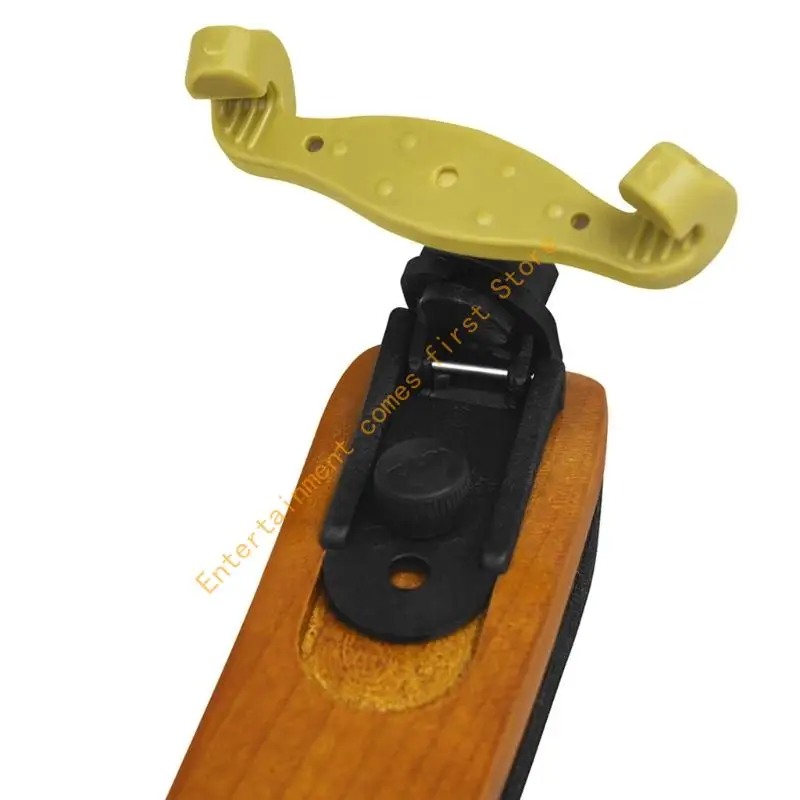 IRIN AY040 Violin Shoulder Rest with European Base, Curved Padded Contact Bar, and Adjustable End Supports for Playing