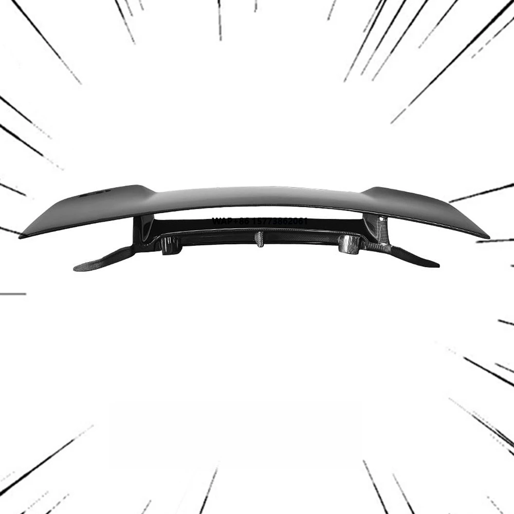 Juego de Alerón Trasero de Fibra de Carbono 100% Real para Porsche 911 992 Carrera S 2019-2023