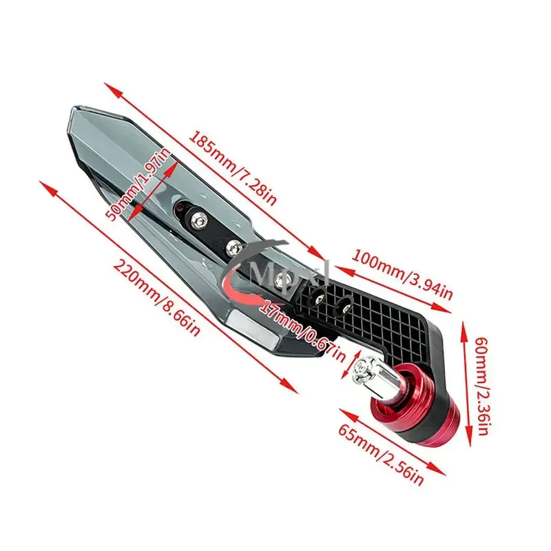 

LOGO SH300 Motorcycle Handguard Shield Hand Guard Protector Windshield For HONDA SH300 SH300i SH 300 2011-2022