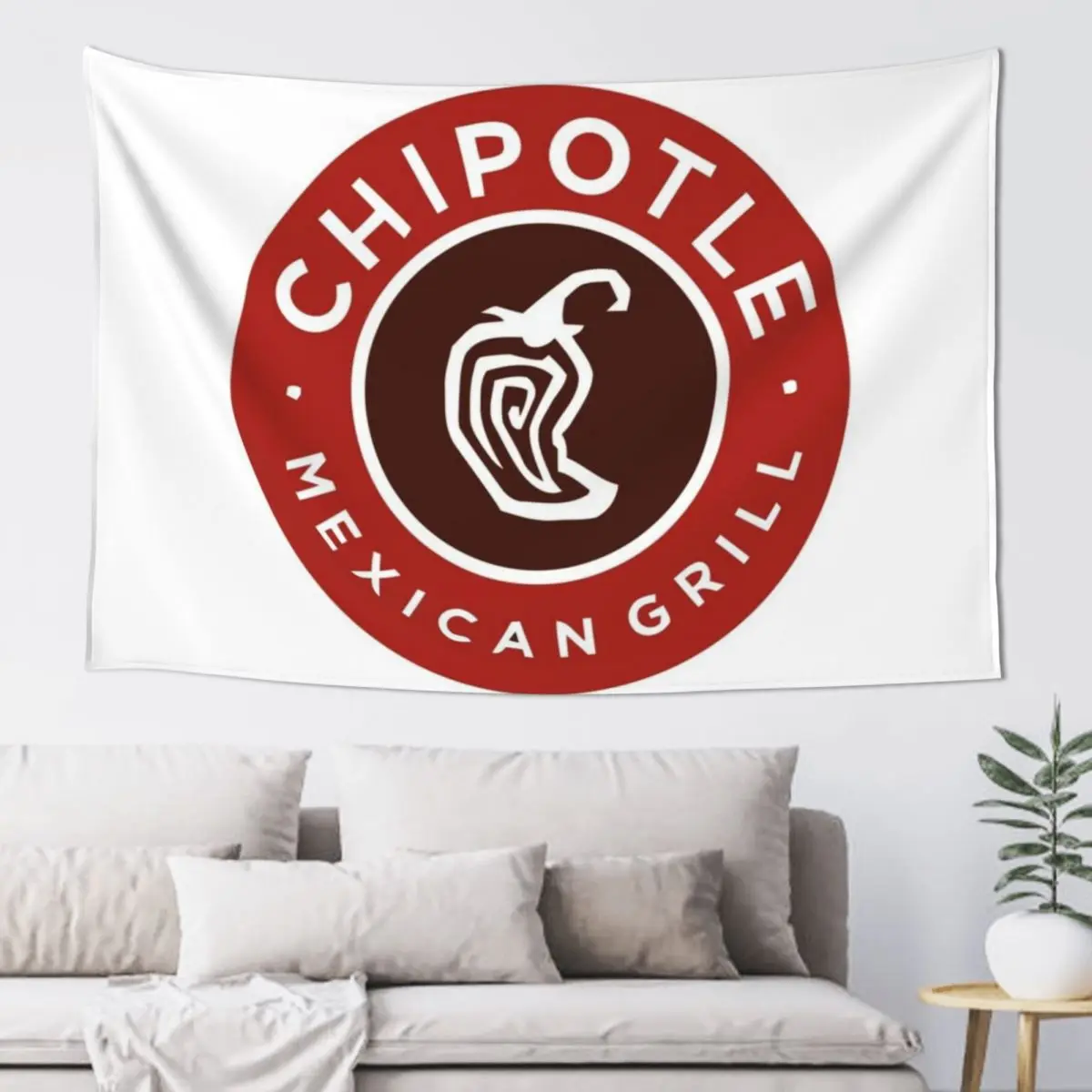 

Contemporary Chipotle Mexican Grill Glass-front Alkoven Display Tapestry Wall Hanging Decor Tapestry