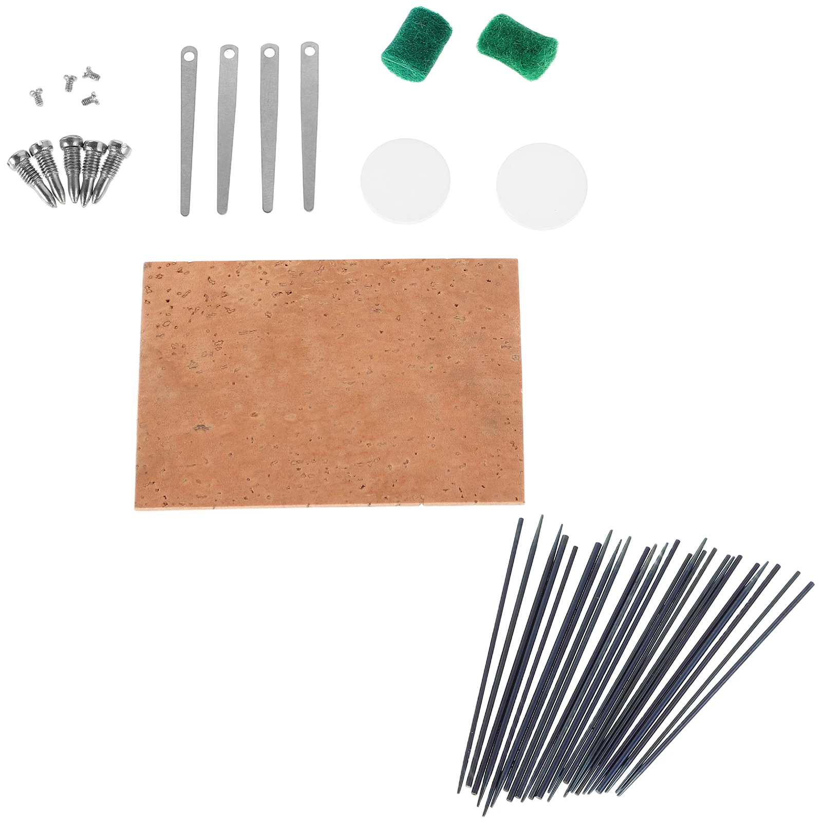 

1 set 1 Set Saxophone Kit Cork Reeds Spring Hook Felt Wood Metal Tools Leak Proof Portable Maintenance Kit For Wind Instruments