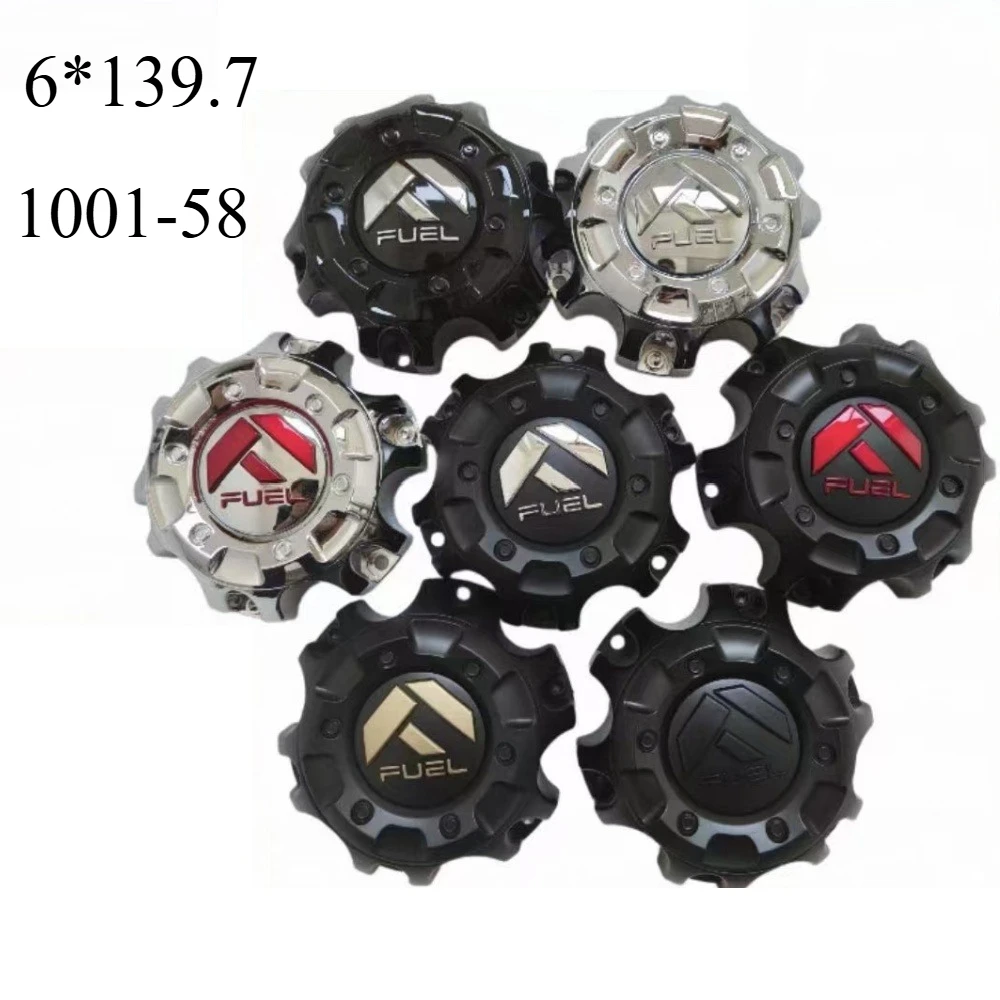 4pcs Off-road Pickup Car Wheel Center Caps Rim Hub Dust Cover 6x139.7 Fuel Rims 6-Lug 1001-58 M-447 ST2001-02 Car Accessories