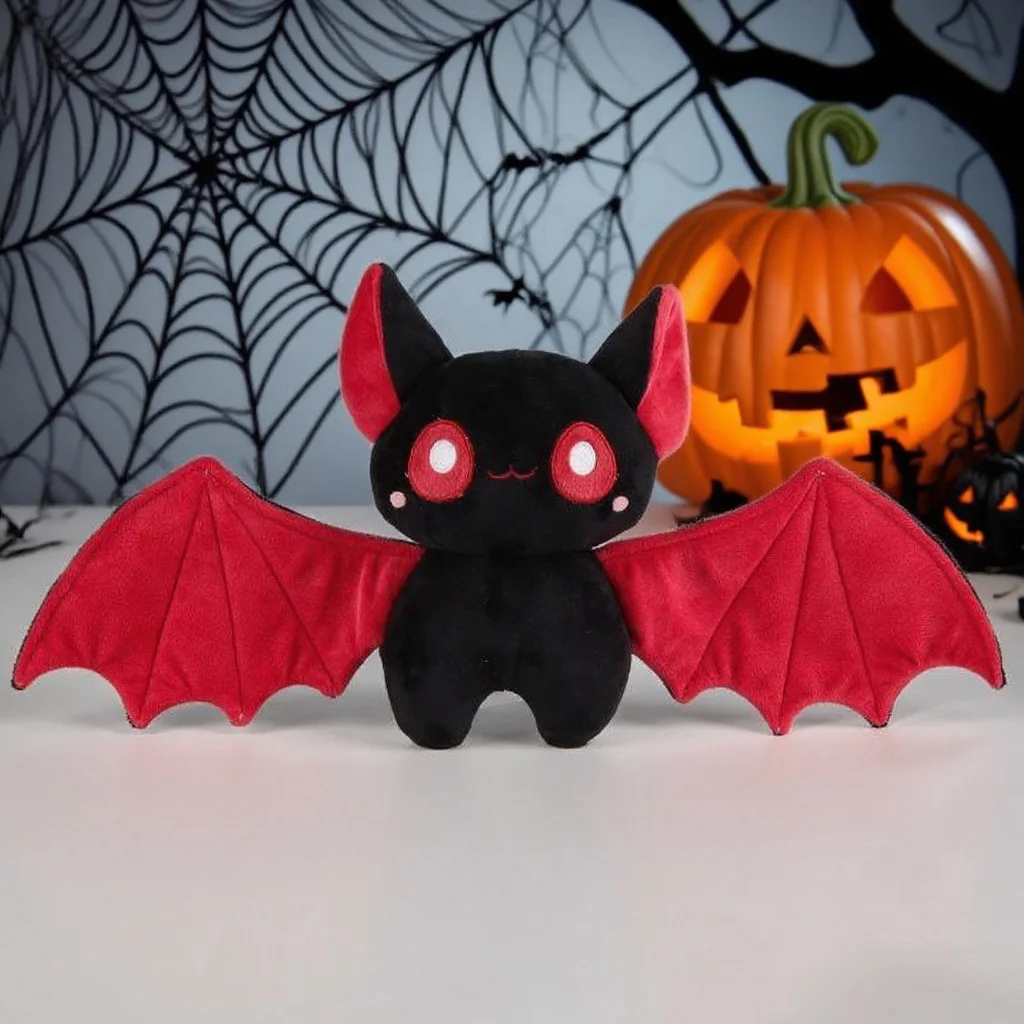 ของเล่นตุ๊กตาผ้ากำมะหยี่รูปฟักทองฮาโลวีน ค้างคาว ลูกบอลถ่าน ตุ๊กตาเอลฟ์ ของขวัญเทศกาล สำหรับเด็กและผู้ใหญ่