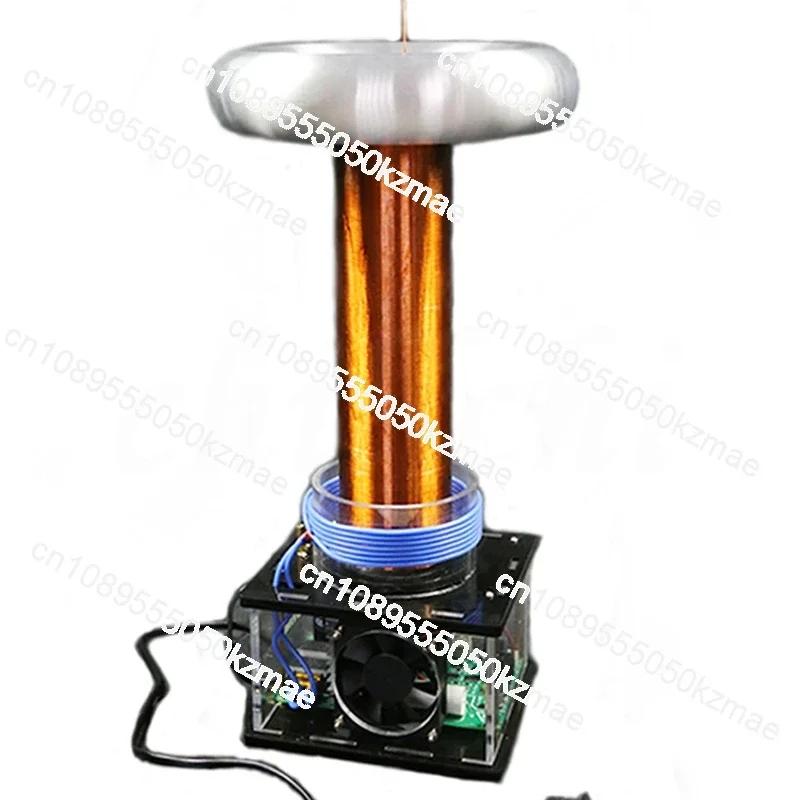 

Large solid state Tesla coil DIY kit light arc extinguishing high power artificial lightning arc generator 30cm arc