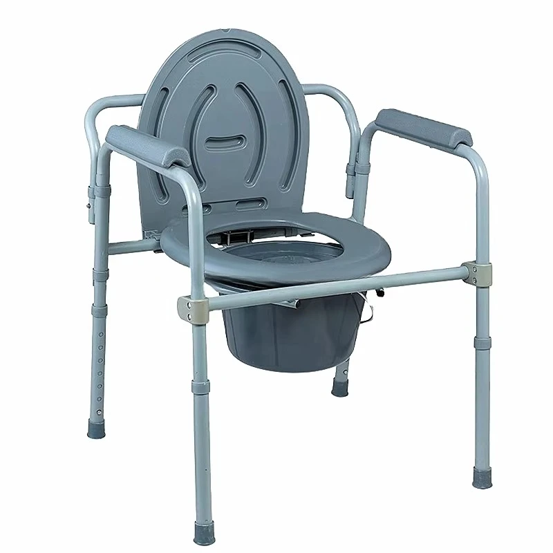 Latest Design Toilet Seat Portable Commode Chair With Wheels For Elderly Use