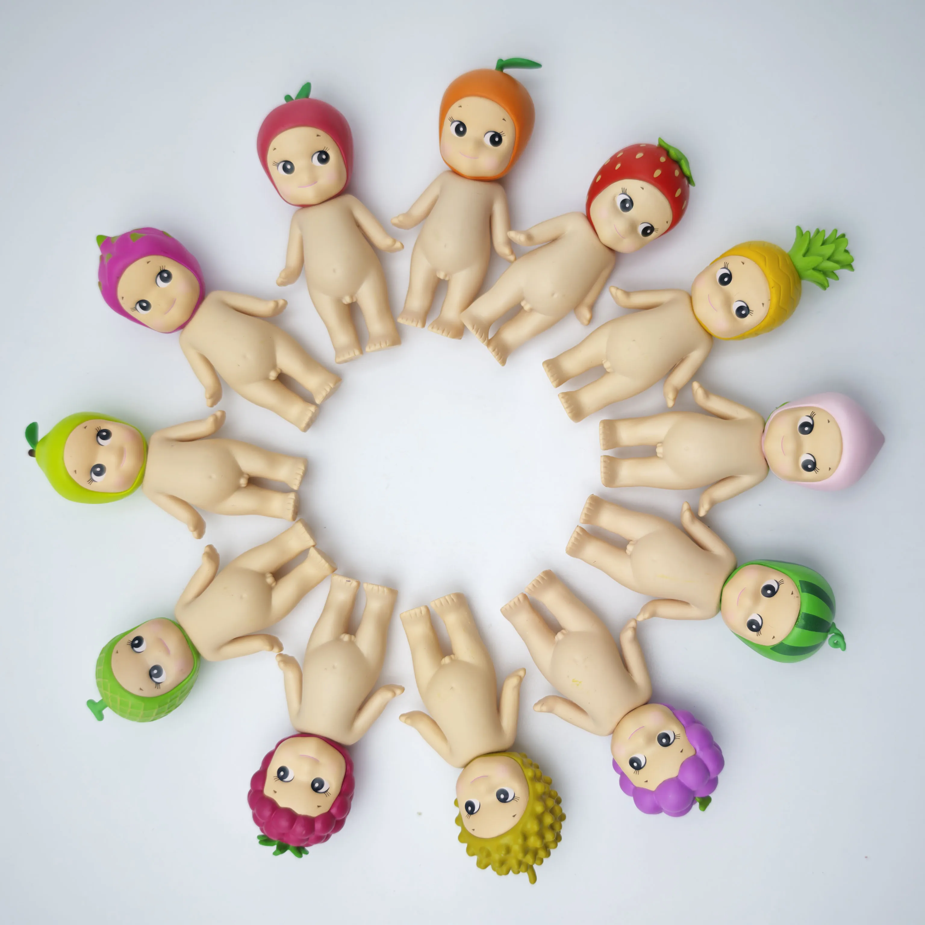 Niedliche Sonny Blind Box Spielzeuge Obst-Serie Anime Mini-Actionfiguren Süße Puppen Schreibtisch-Ornamente Sammlerstücke Überraschungs-Geburtstagsgeschenk