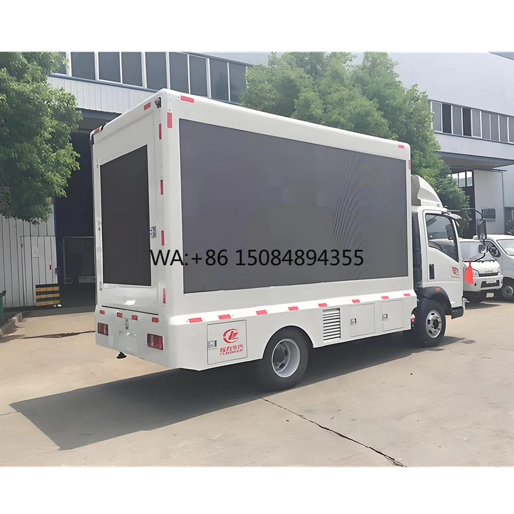 Trailer-Mounted P3-P8 Outdoor LED Digital Poster Advertising Screen Mobile Billboard Panel Display Weatherproof