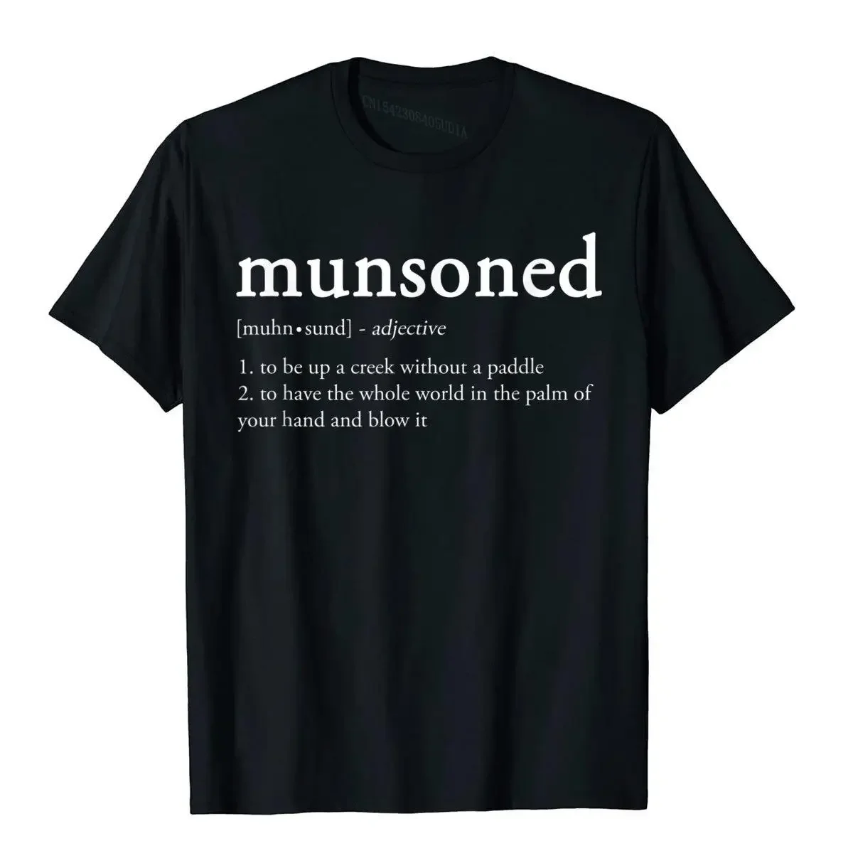 Munsoned Definition The Kingpin Of Funny T-Shirts Fitted Men's Tops Tees Outdoor T Shirts Cotton Moto Biker