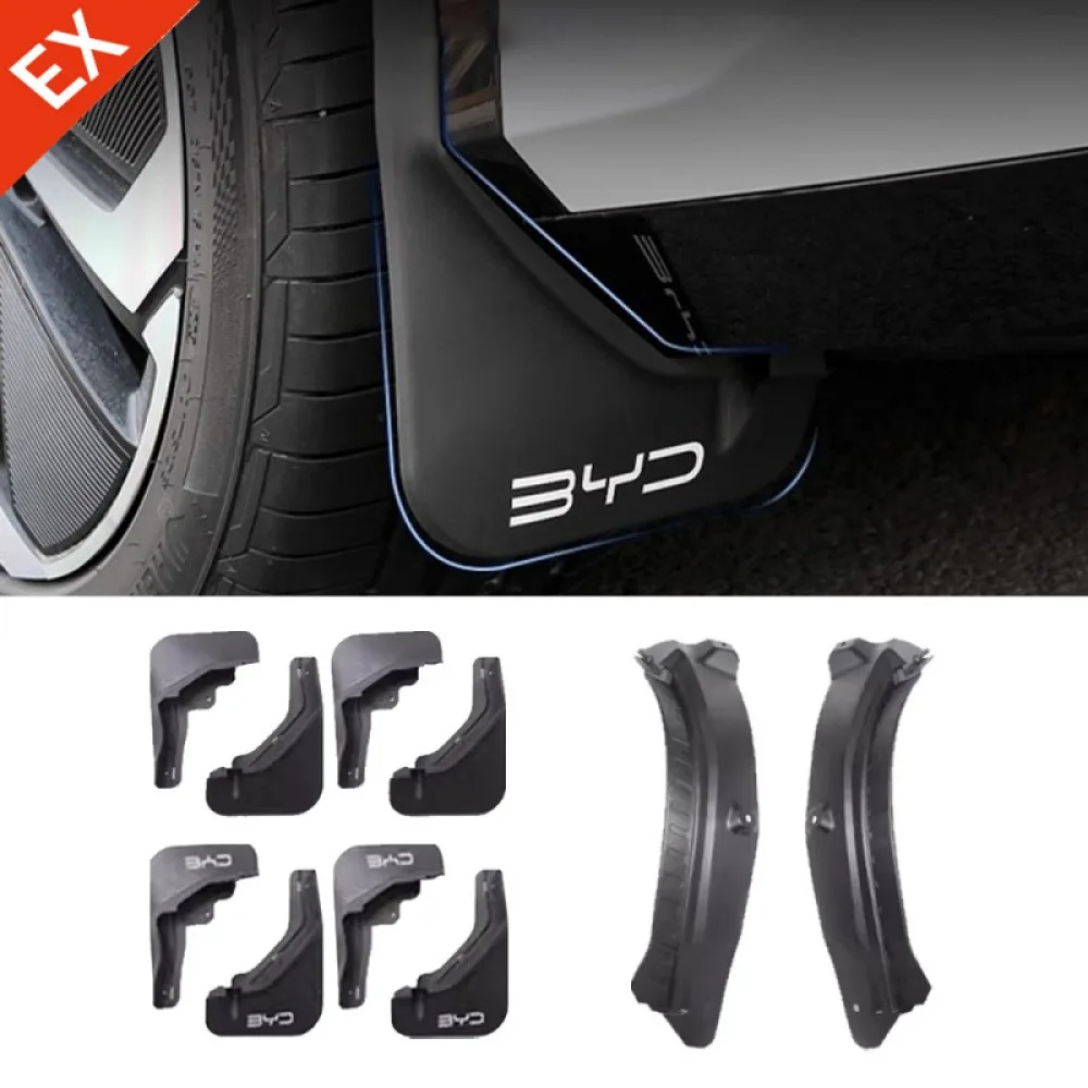 

For BYD Song L 2024-2025 Accessories Rear Wheel Mud Splash Guard Fender Anti-dirt Anti-splash Exterior Protection