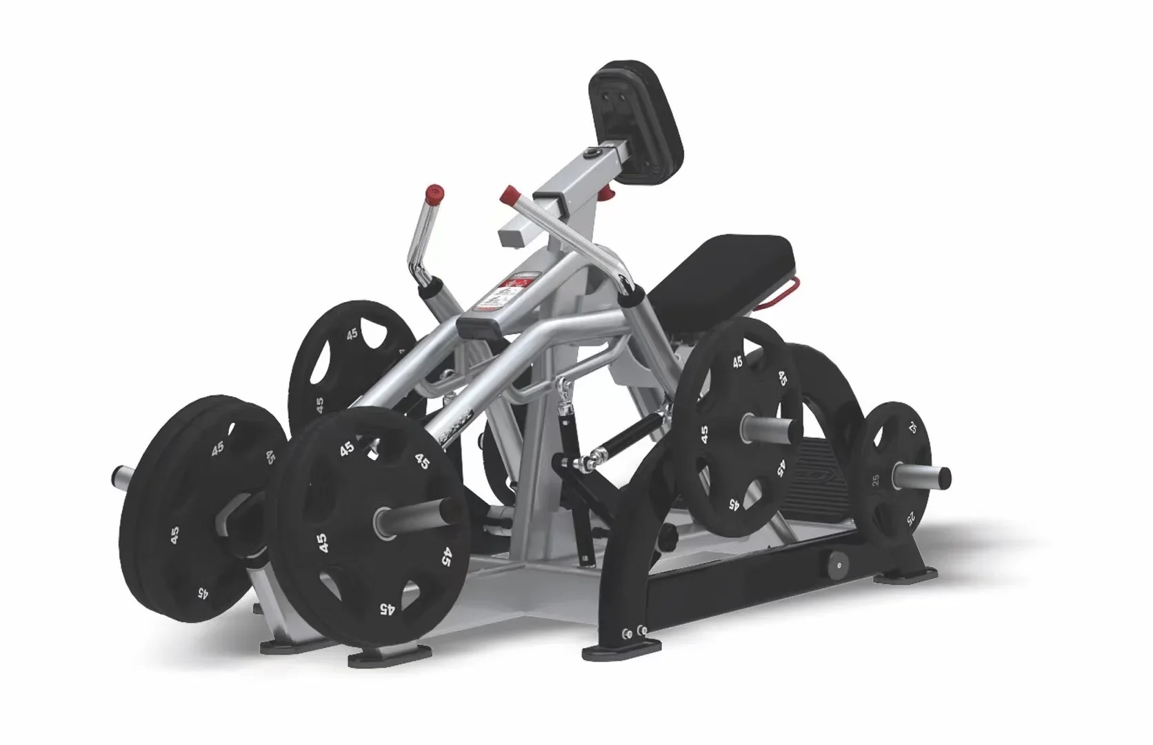 Commercial Gym Fitness Equipment Adjustable Plate Loaded Smith Machine Squat Back Training Low Row Trainer Seated Shrug Exercise