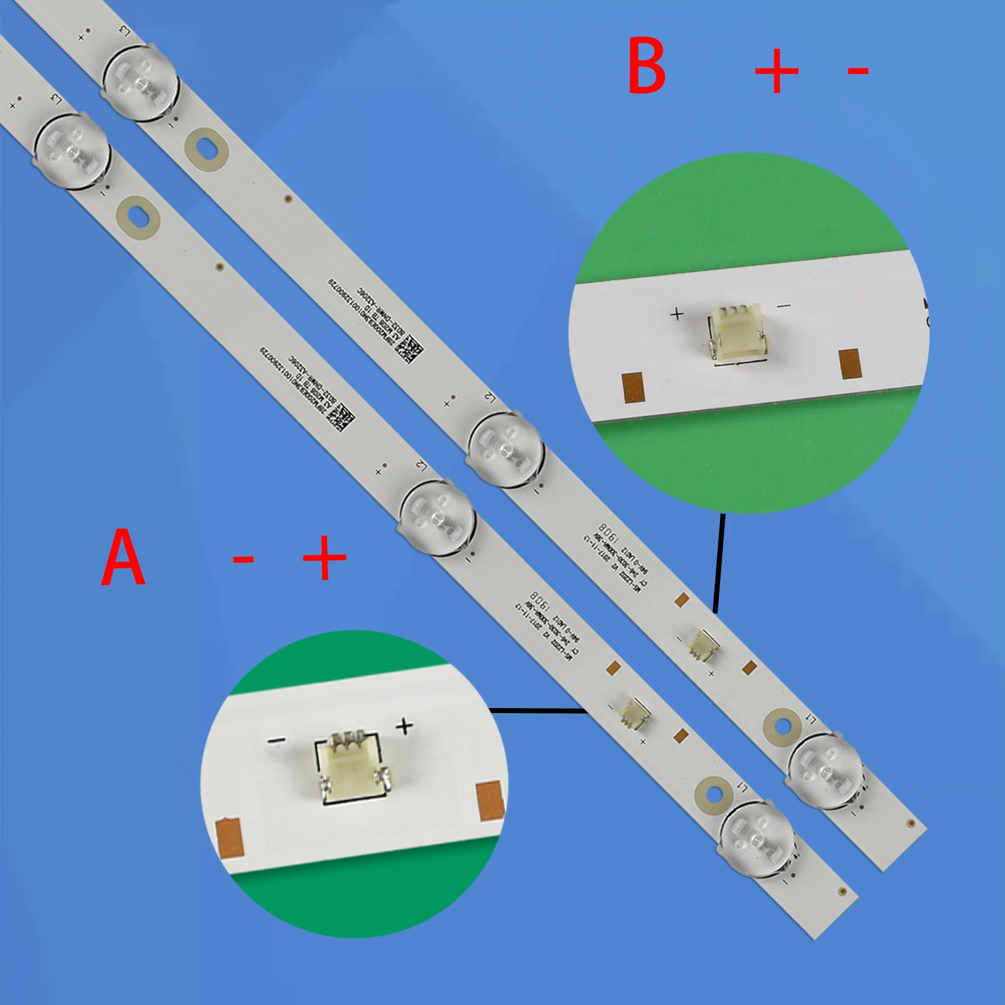 1/5/10kits LED Strip For 32LEX-5056/T2C 32LF7130S 32LES60T2 32LES76T2 32LES78T2W 32LTV2002 FLTV-32B100 FLTV-32B110T 32L301C18