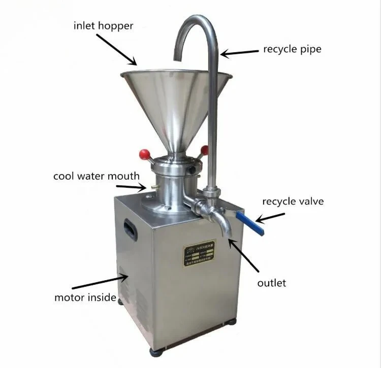 vertical crusher Tahini peanut butter colloid sesame paste maker peanut butter machine mill colloidal mill stainless steel
