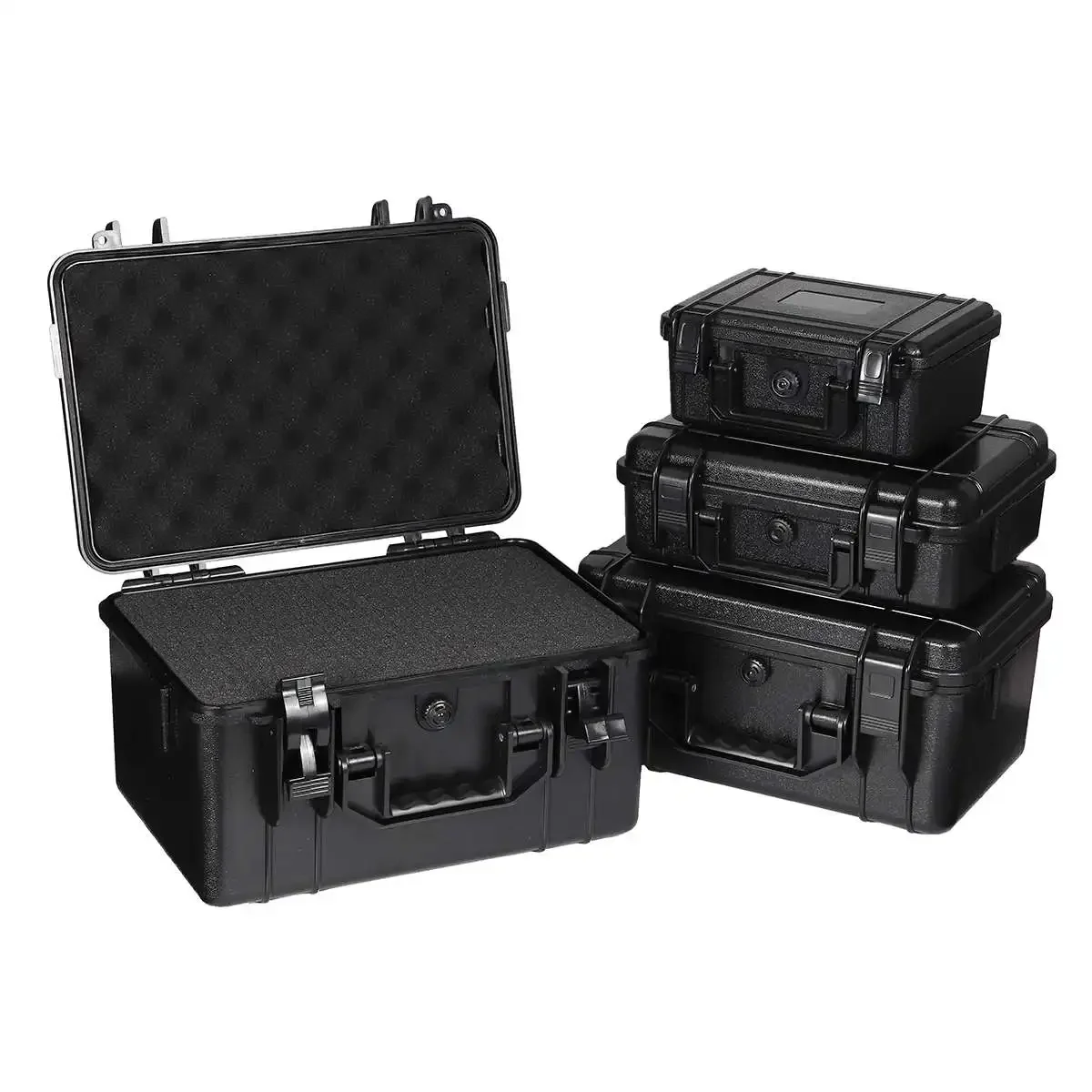 Waterproof Safety Case ABS Plastic Tool Box Outdoor Tactical Dry Box Sealed Safety Equipment Storage Outdoor Tool Container