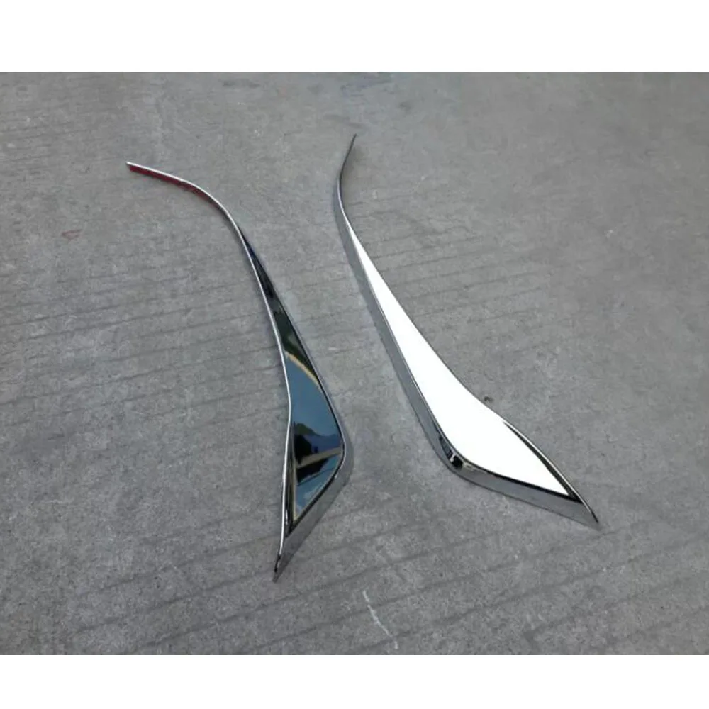 Car Front Side Bumper Corner Protection Trim Frame ABS Chrome Parts 2pcs For Honda HR-V HRV Vezel 2014 2015 2016 2017 2018